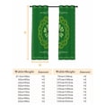 thumbnail image 6 of St. Patrick's Day Blackout Curtains for Bedroom, Green Country Lucky Leaves Chic Border Thermal Insulated Kitchen Drapes with Grommets, Light Blocking Window Treatment, 2 Panels 52" x 54", 6 of 7
