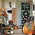thumbnail image 5 of Fall Garden Flag 12x18 Inch Double Sided, Pumpkin with Bowknot White Dots Small Yard Flags for Outdoor,Seasonal Decor for Thanksgiving Autumn Farmhouse Outside Holiday, 5 of 6