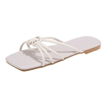

Women Outdoor Wear Sandals Hollow Summer Casual Sandals for Women Girls Ladies Female 39 Creamy-white