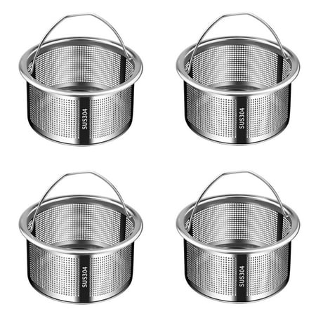

2/4Pcs Kitchen Sink Strainer Stopper Stainless Steel Drain Basket Waste Plug 2Pcs