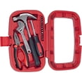 thumbnail image 4 of PYYNA-15-Piece Tool Set - Household Tool Kit with Hammer, Multi-Bit Screwdriver Set, Pliers, Wrench- Tools and Equipment for DIY Projects by (Red), 4 of 4