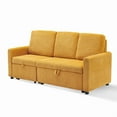 thumbnail image 3 of PARKWELL 71" Classic Modern Couch,Deep Seat 3 Seater Sofa with Side Pockets,Comfy Upholstered Couch for Living Room, Apartment, Office, Yellow, 3 of 6