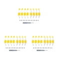 thumbnail image 4 of Matsuzay 8 Uds Wing Airscrew Dual Airfoils pequeño compacto portátil Airfoil llevar fácilmente reemplazo para Mini 3 Yellow Bar Type1 NO1, 4 of 6