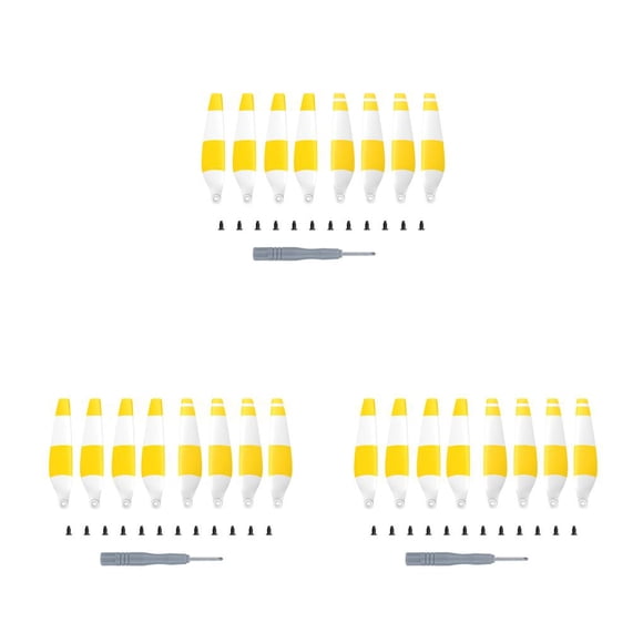 Seitruly 8 Uds Wing Airscrew Dual Airfoils pequeño compacto portátil Airfoil llevar fácilmente reemplazo para Mini 3 Yellow Bar Type1 NO1