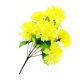 thumbnail image 3 of 12 Ramo Artificiales De Crisantemo, Flores De Cementerio, Decoración Del Hogar, Amarillo se describe, 3 of 8