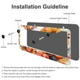 thumbnail image 4 of License Plate Cover Autumn Harvest Pumpkin Wreath Customized Decor Car Tag 2 Pack Happy Fall Harvest Quality Aluminum Metal License Plate Frame for US And CA, 4 of 6