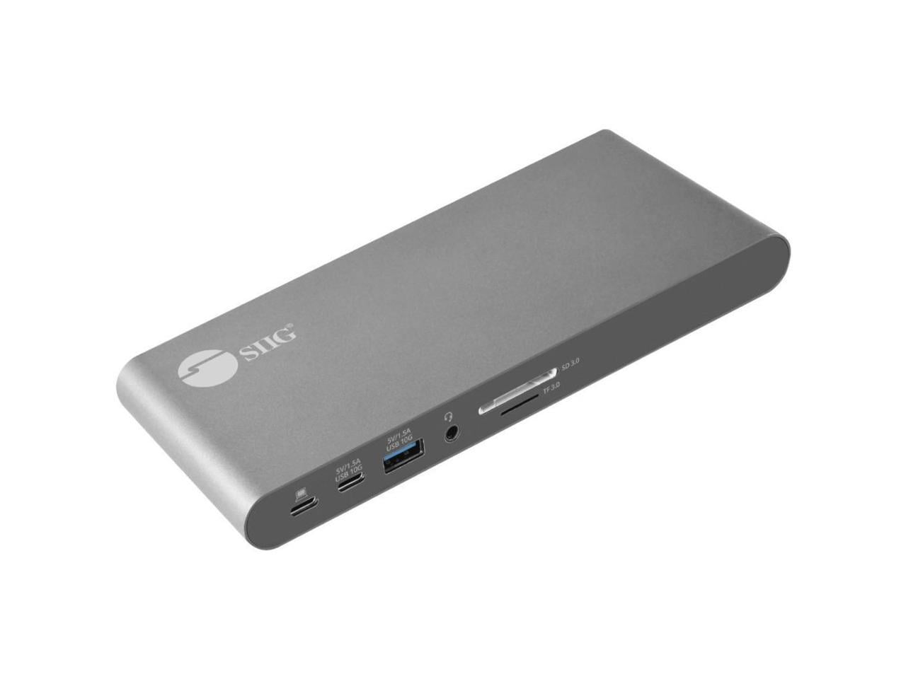 SIIG USB-C Dual 4K Video MST Docking Station with 60WPD Charging