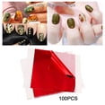 thumbnail image 4 of 100 piezas de papel de aluminio dorado de imitación de hoja de papel para manualidades de uñas rojo de doble cara, 4 of 9