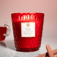 thumbnail image 3 of House of Velas Diamante Candle Collection, 21 oz, 3 Cotton Wicks, Red Tea & Cedar, Large Glass Jar, 3 of 4