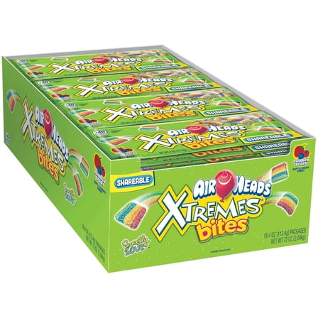 Air Heads Shareable Fruit Bites Candy, 4 Ounce -- 144 per case.