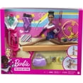 thumbnail image 7 of Barbie Gymnastics Playset with Brunette Doll & 15+ Accessories, Includes Twirling Gymnast Toy & Balance Beam, 7 of 7