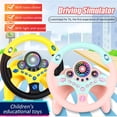 thumbnail image 4 of Volante de juguete simulado para niños, juguete educativo con sonido, volante de simulación de copiloto, regalo para niños, 4 of 7