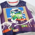 thumbnail image 5 of Toddler Boys 2-Pack Luminous Dinosaur Sweatshirts Crewneck Tops Shirt, Size 2T-7Y, 5 of 7