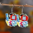 thumbnail image 2 of BNNG Teacher Earrings for Women Teacher’s Day Acrylic Earrings Double Side Design Rainbow Pencil Book Graduation Earrings, Teacher Appreciation Gifts for Preschool/Kindergarten Educators(1 pair), 2 of 4