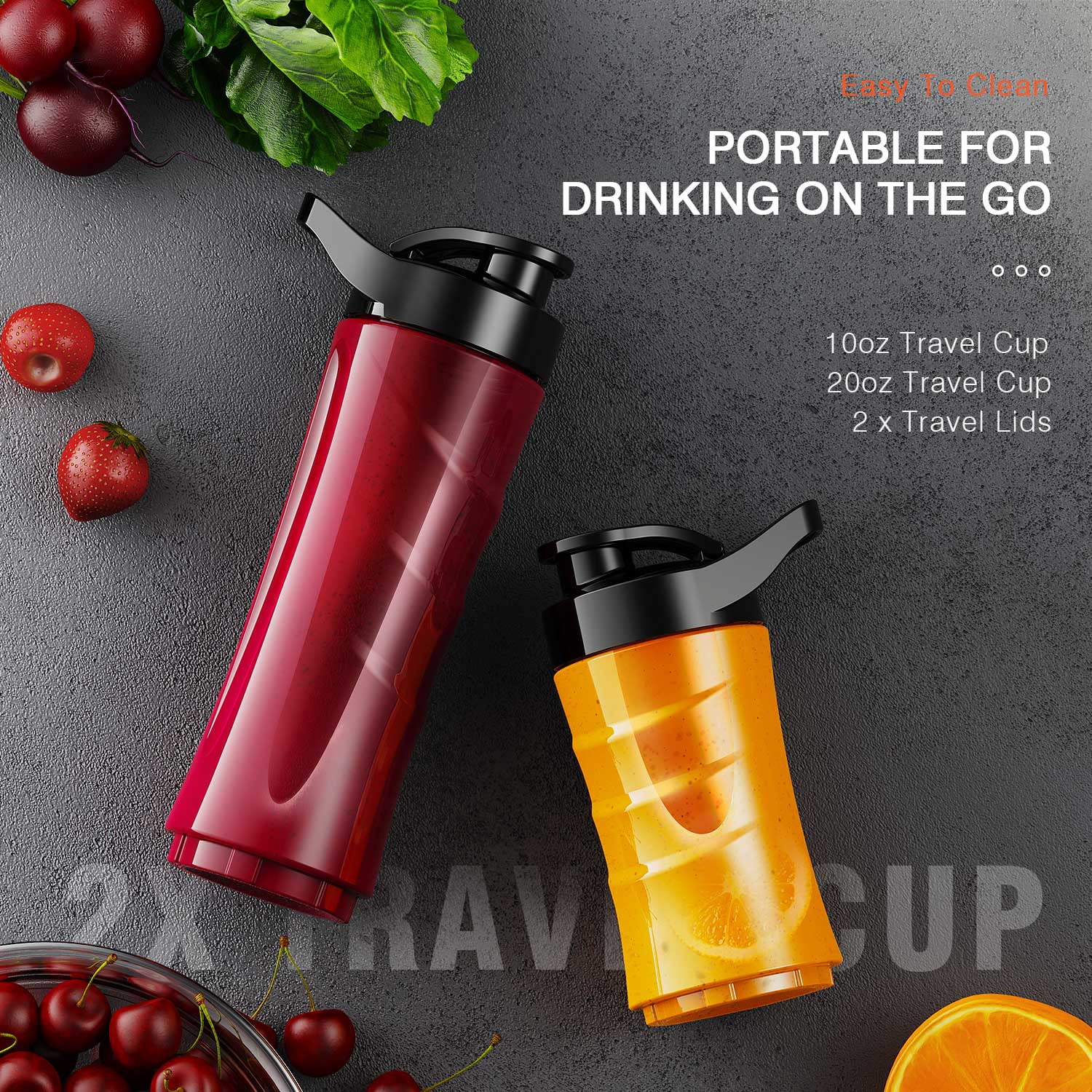 ColorLife Personal Blender with Travel Cup