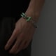 thumbnail image 2 of Pulsera de dragón luminosa con cabeza de dragón, brazalete con cadena para la muñeca, joyería para hombre, 2 of 7
