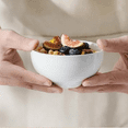 thumbnail image 5 of 10 OZ Small Bowls Set of 8, Porcelain Ice Cream Bowls for Kitchen, White Ceramic Bowls for Side Dishes, Dessert, Snack, Rice, Dishwasher & Microwave Safe, Series REGULAR, 5 of 6