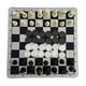 thumbnail image 1 of Juego De Ajedrez Y Damas 2 En 1, Juego De Damas Magnéticas Portátiles Con Alfombrilla De Ratón Y Accesorios De Tablero De Ajedrez Para El Hogar, Parque Interior Moyic FN002542-00, 1 of 6
