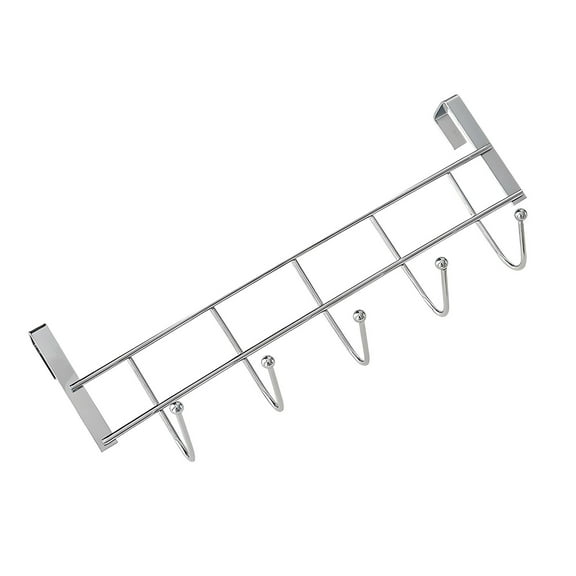 1 Packs No Drill Hooks for Bunk Beds, Wardrobe, Kitchen - Over Door Hangers for Clothes, Towels, Bags - Space Saving Iron Hooks