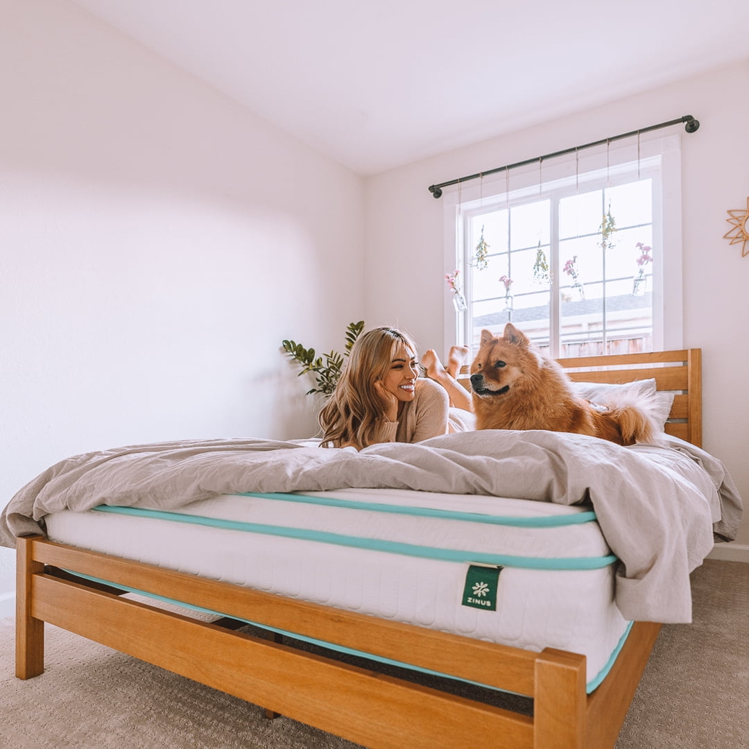 Zinus Green Tea Infused Euro Top 10" Innerspring Mattress, Adult, Full