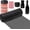 Black, variant on Honeycomb Packing Paper, 15"x300' Eco Friendly Packing Materials for Shipping Breakable Recyclable Moving Supplies Paper Bubble Wrap Sheets Roll with 20 Fragile Sticker Labels