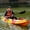Red-Yellow, variant on Ataucjin Kayaks, 9.38FT Fishing Kayak with Paddle, Sit on Top Kayak for Adults, Capacity of 308LBS, Hard Shell Recreational Ocean Kayak Boat