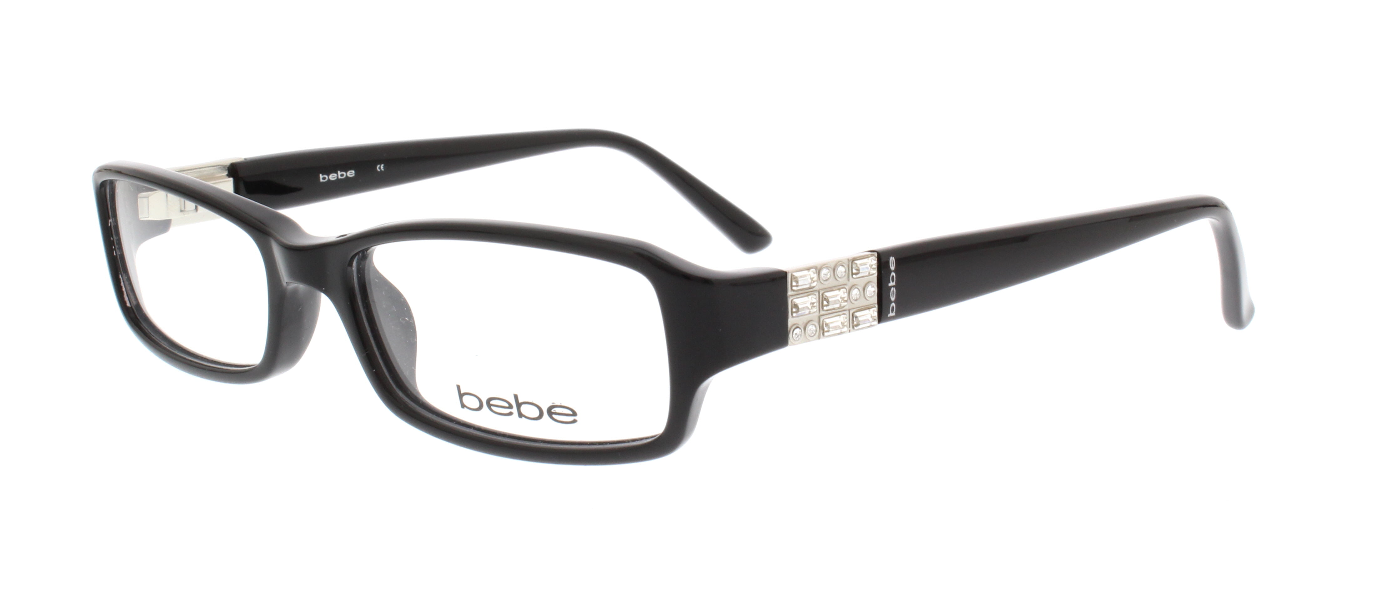 BEBE Eyeglasses BB5008 001 Jet 52MM - Walmart.com