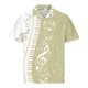 thumbnail image 5 of Camisas de Manga Larga para Hombres Impresos Girar Hacia Abajo Botones de Cuello Lateral Dividido, Casual Blusa de Manga Corta, 5 of 5