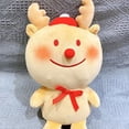 thumbnail image 3 of Matsuzay Almohada de felpa de ciervo, tema navideño, decorativo y acogedor, bonito árbol de Navidad, cojín de felpa, regalos de juguete Juegos de cama árbol de Navidad, 3 of 6