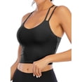 thumbnail image 5 of YouLoveIt Women's Sports Bra Stretch Cami Tank Top Padded Wireless Cross Back Yoga Bra Yoga Vest Seamless Short Camisoles Women Tank Top Cami Sport Yoga Bras, 5 of 8