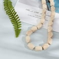thumbnail image 5 of 1 Set 100PCS 22mm/0.87 Inch Unpainted Faceted Geometric Wood Beads Unfinished Natural Polygons Shape DIY Wooden Spacer Beads for DIY Necklace Bracelet Making, 5 of 8