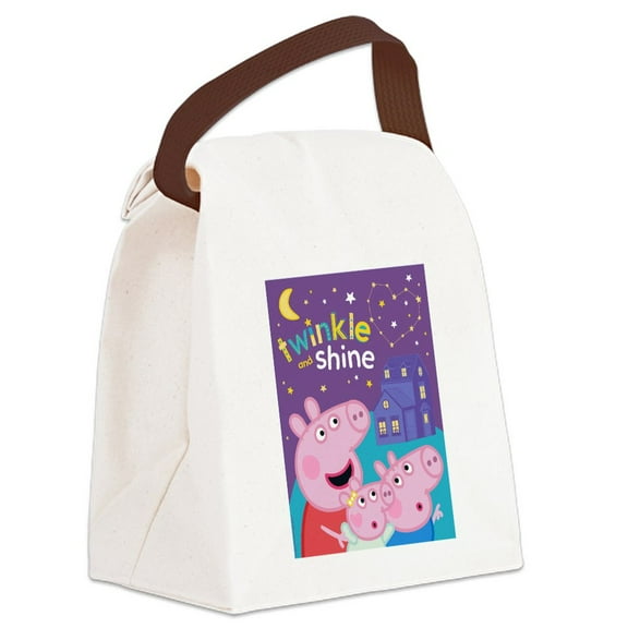 CafePress - Peppa Pig: Twinkle And Shine - Canvas Lunch Bag with Strap Handle