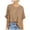 Khaki-f, variant on MuXiKeJi Clothes Women Blouses Casual Summer Solid Color Shirt Short Sleeve Summer T-Shirts Casual Blouse Graphic Tees Tops