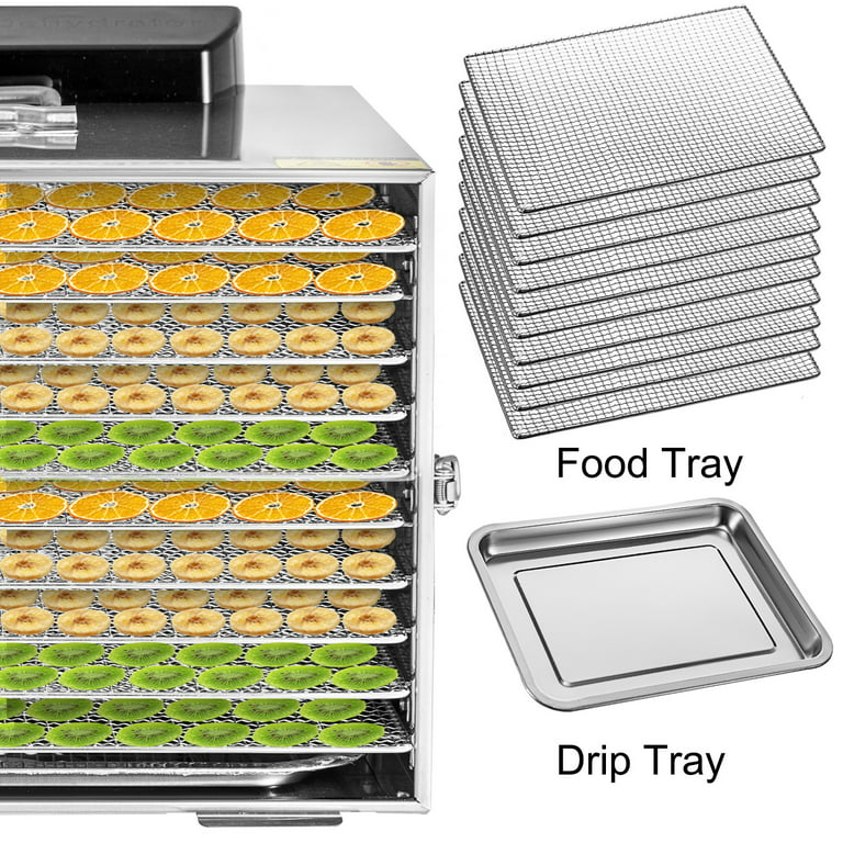 55L Commercial 10 Tray Stainless Steel Food Dehydrator Fruit Meat Jerky  Dryer, 1 - Fred Meyer
