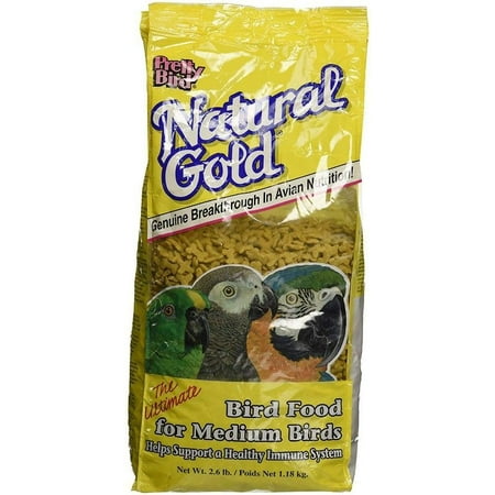 Pretty Bird Ultimate Natural Gold Bird Food Medium - 2.6 lbs Pack of 2