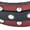 Wine Rivet, variant on Genuine Leather Dog Collar for Medium and Large Breeds sz M: Neck 13" - 16"