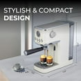 thumbnail image 2 of Epsilon Coffee Machine with Milk Frother, Compact 20-Bar Espresso Maker, Hot and Iced Coffee Maker with Removable Water Tank, Cold Brew Feature, and Steam Wand, 1.2L Capacity - Stainless Steel, 2 of 7