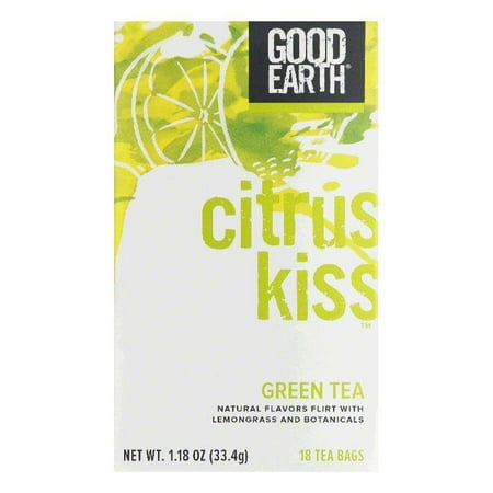 - Good Earth Citrus Kiss Green Tea Bags, 18 BG (Pack of 6)