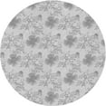 thumbnail image 1 of Ahgly Company Machine Washable Indoor Round Transitional Gunmetal Gray Area Rugs, 3' Round, 1 of 7