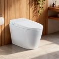 thumbnail image 4 of 110V Smart Toilet with Foot Sensor & Power Outage Flush & Auto Lid - White, 4 of 17