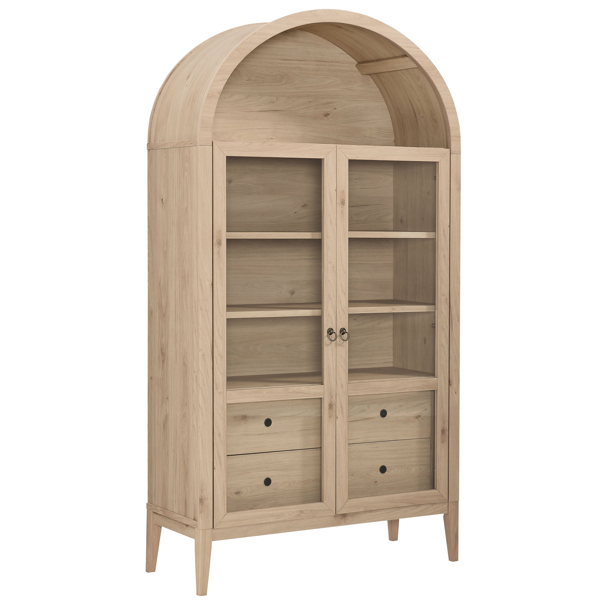 Nolan Storage Display Cabinet in Light Oak