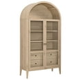 thumbnail image 3 of Modway Nolan 74" Tall Arched Storage Display Cabinet in Light Oak, 3 of 10