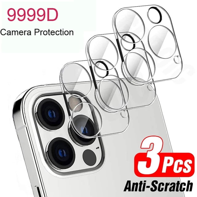 3 uds protección de lente de cámara para iPhone 12 13 14 Pro Max Protector de pantalla de lente 3D vidrio templado completo para cámara 11 ProXS MAX Tan Jianjun unisex