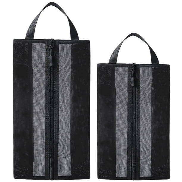 2 bolsas portátiles para zapatos, bolsas de malla para zapatos, organizador de almacenamiento de zapatos de viaje, accesorio de viaje