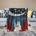thumbnail image 2 of ARISTURING Americo Makk Stars American Romanticism Flannel Blanket for All Seasons Long-lasting Blanket 50x60in, 2 of 6