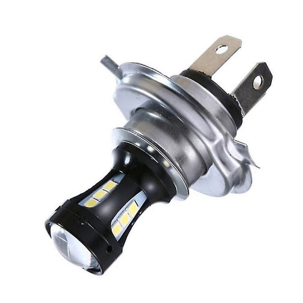 2 bombillas LED H4 para faros delanteros de motocicleta, 3030, 18 SMD, 950 lm, 6000 K, 18 W, 12-24 V
