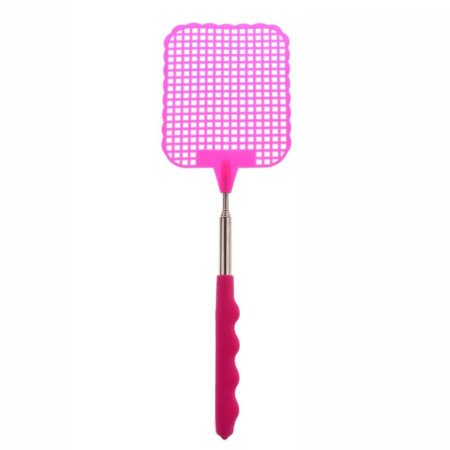 Household Wasps Extendable Scalable Insect Pest Control Fly Swatter Bug Killer Mosquito Catcher PINK