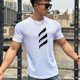thumbnail image 2 of Camiseta de manga corta para hombre, ropa deportiva para correr, de malla, de entrenamiento, Tops de alta calidad, 2023, 2 of 5