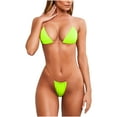 thumbnail image 2 of LoyisViDion Women's Swimsuit Lady Underwear Bikini Set Two Piece Swimsuit/Green L, 2 of 6