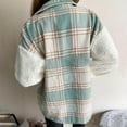 thumbnail image 4 of CEHVOM Veste pour Femmes en Laine d'Agneau Cardigan Chaud à Simple Boutonnage en Liquidation, 4 of 8